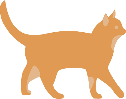orange cat design