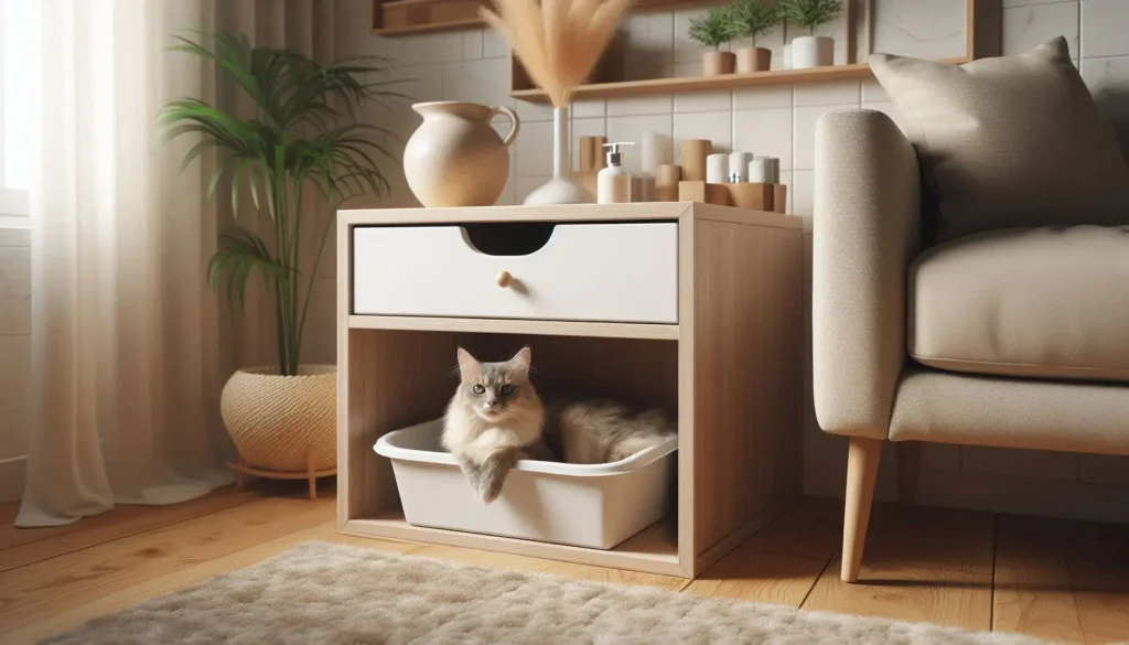 Best Cat litter box furniture