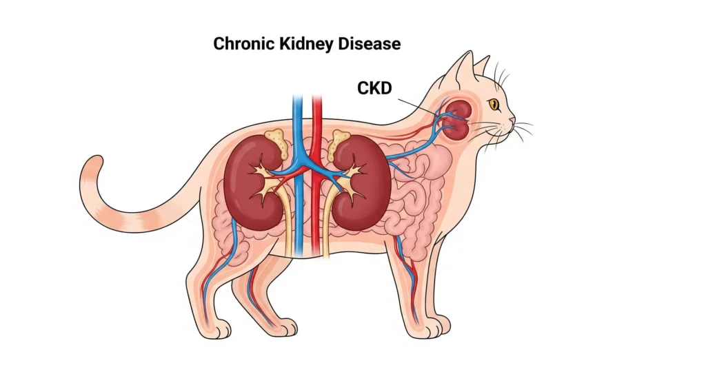 Common Diseases in Cats & How To Prevent Them 2 Common Diseases in Cats - Chronic Kidney Disease (CKD)